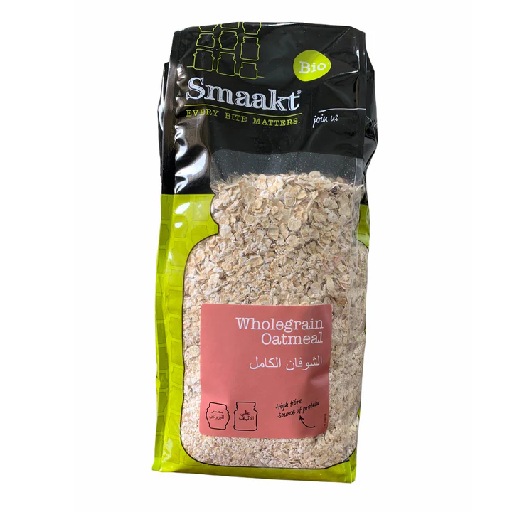 Smackt organic whole grain oat flakes