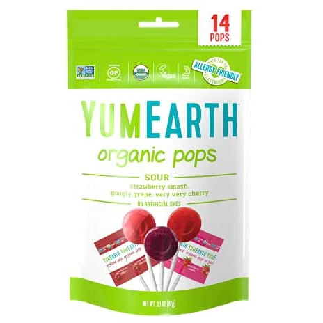 yum EARTH Gluten Free Vegan Organic Sours