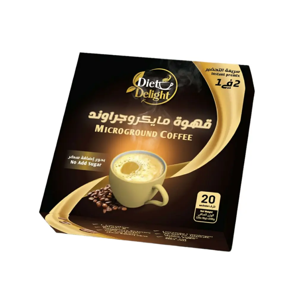 قهوة مايكروجراوند بدون سكر Microground coffee 2×1 (20 ظرف)