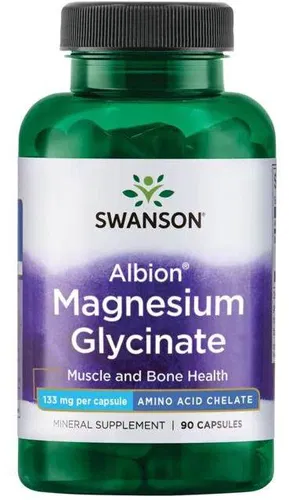 SWANSON ALBION MAGNESIUM GLYCINATE (133mg), 90 capsules