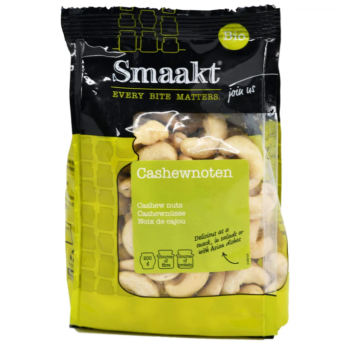 Organic cashews from Smackt