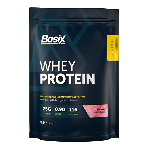 BASIX - WHEY PROTEIN 1LB STRAWBERRY