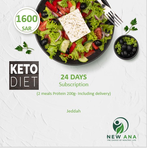 Keto Diet Subscription -24-Day - 2 Meals - 200g Protein