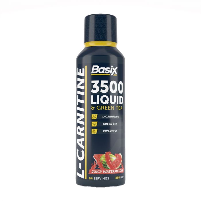 Basix, L-Carnitine, 3500 Liquid & G.Tea, Blue Raspberry-480 ml