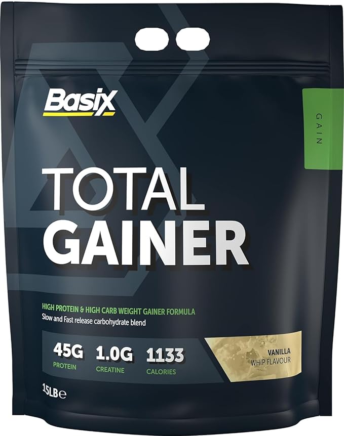 basix - total gainer - 15LB -Vanilla