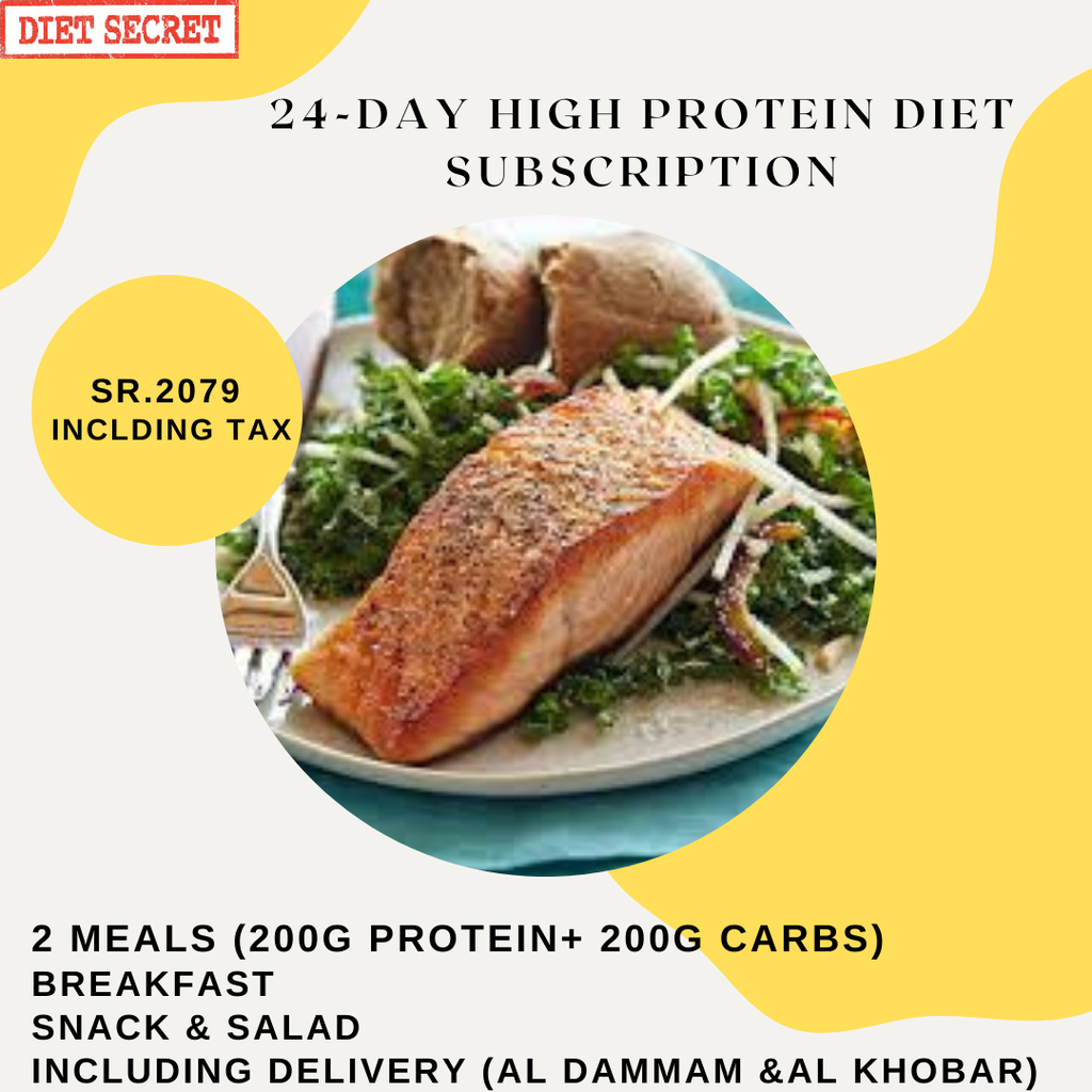 24-day high protein diet subscription (2 meals)