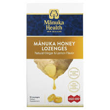 Manuka Honey, Lemon & Ginger Lozenges, MGO 400+, 15 Lozenges