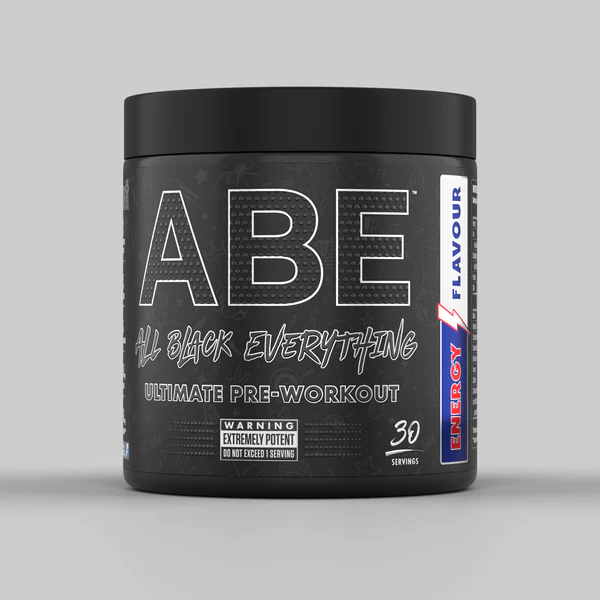 Applied Nutrition ABE Pre Workout - All Black Everything Pre Workout Powder, Energy & Physical Performance with Citrulline, Creatine, Beta Alanine (30 serv, energy)