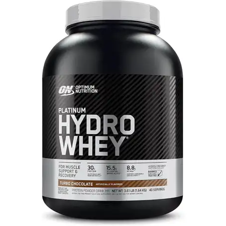 ON Optimum Nutrition Platinum Hydro Whey 40 Servings Chocolate Powder 3.61 Lb