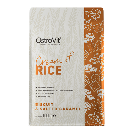 OstroVit Cream of Rice(1000g) Flavor BISCUIT & SALTED CARAMEL