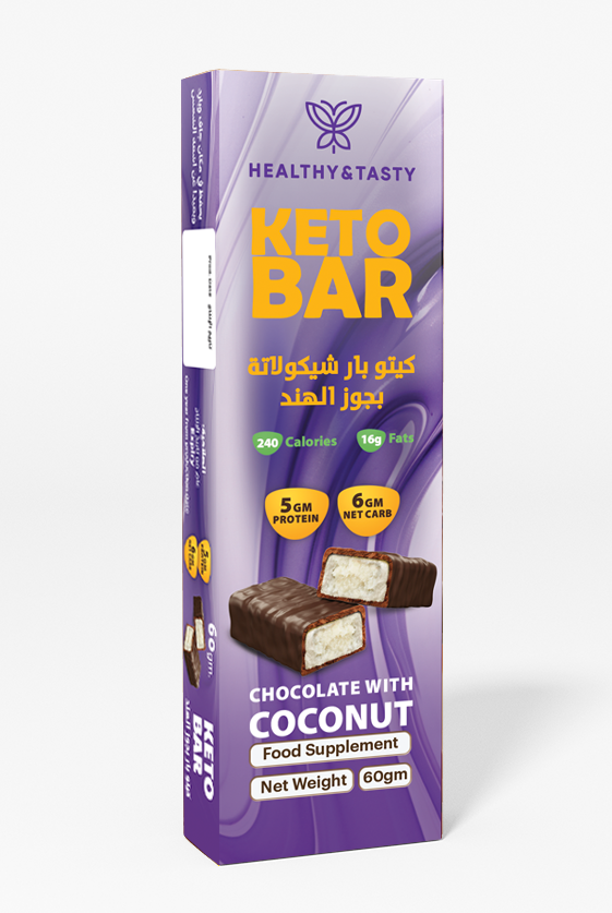 KETO BAR CHOCOLATE WITH COCONUT 60 g