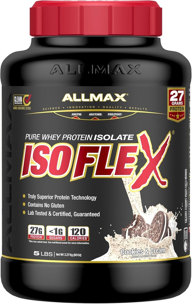 ALLMAX - ISO FLEX - 5 LB Cookies and Cream