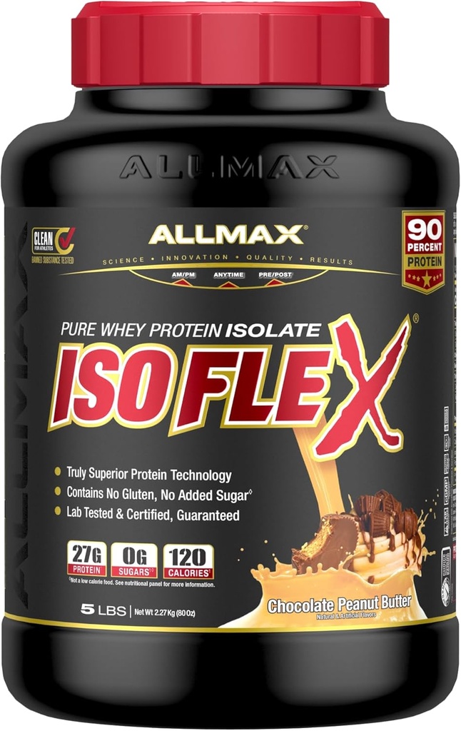 ALLMAX - ISO FLEX - 5 رطل زبدة الفول السوداني بالشوكولاتة