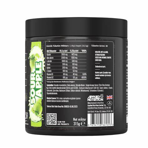 APPLIED NUTRITION - ABE PRE WORKOUT - 30 SCOOPS SOUR APPLE