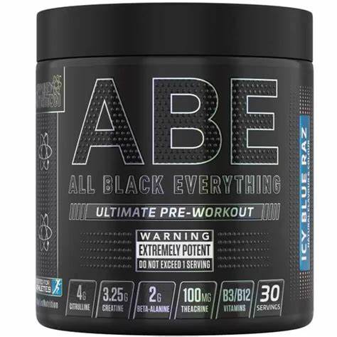 APPLIED NUTRITION - ABE PRE WORKOUT - 30 SCOOPS Icy Blue Raz