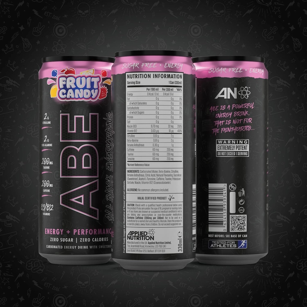 APPLIED NUTRITION - ABE PRE WORKOUT - 330ML Fruit Candy