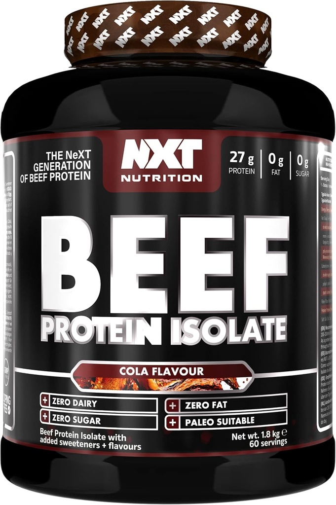 NXT NUTRITION - عزل بروتين اللحم البقري - نكهة الكولا 1.8 كجم