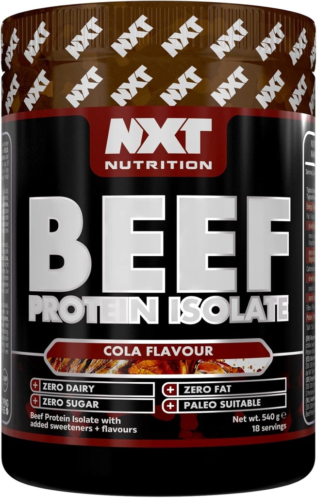 NXT NUTRITION - عزل بروتين اللحم البقري - 540 جرام كولا