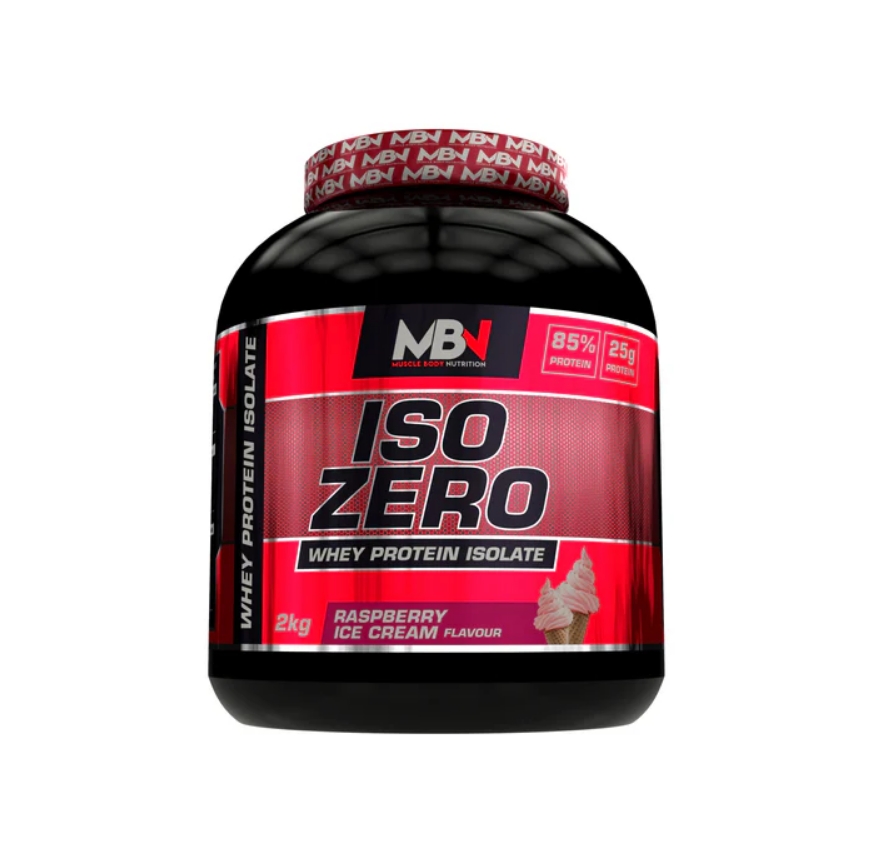 MBN NUTRITION - ISO ZREO 2KG Raspberry Ice Cream