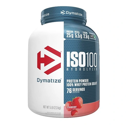 ديماتيز أيزو 100 بروتين 5 باوند Dymatize ISO 100 Isolated protein STRAWBERRY