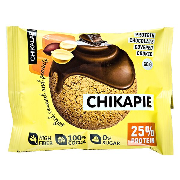 Chikapie Lab Healthy Cookies With Chocolate Stuffed Caramel And Peanuts Without Sugar