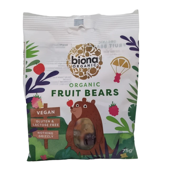 Organic vegan fruit bear candy from biona