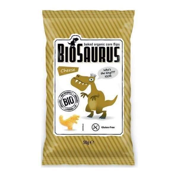 Organic Corn Chips with Cheese from Biosaurus