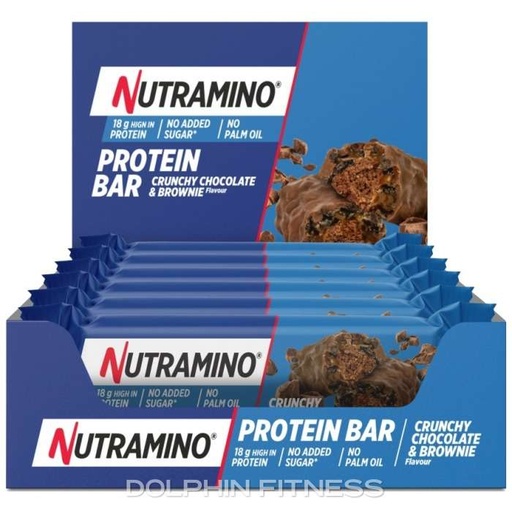 بروتين بار بالشوكولاتة 12 قطعة Nutramino High Protein Bar Caramel Crunch