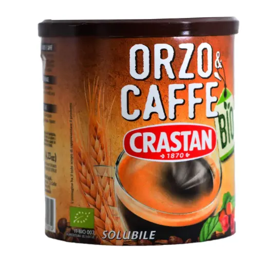 Organic instant coffee, barley, coffee and cocoa from CRASTAN ORZO & CAFFE