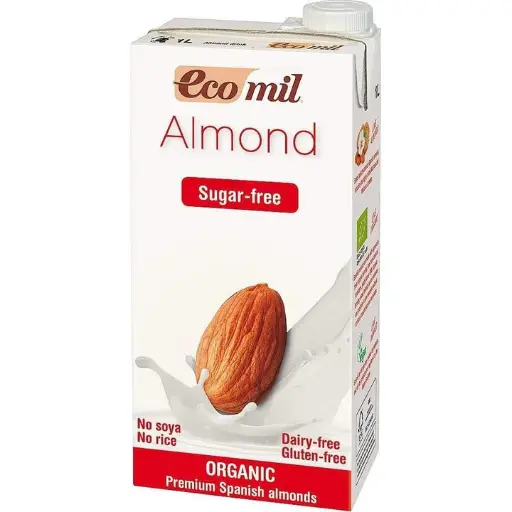 Almond milk without added sugar, organic from Ecomel