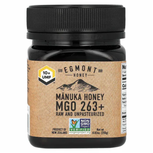 Egmont Honey Manuka Honey Raw And Unpasteurized UMF 10+ MGO 263+ - 8.82 oz (250 g)