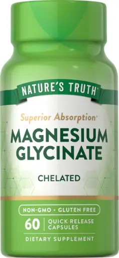 Nature's truth Magnesium Glycinate CHELATED 60 Quick Release Capsules