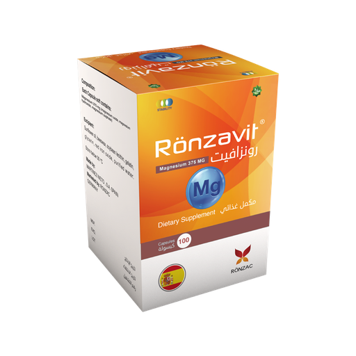 Ronzavit Magnesium 375 MG 100 Capsule