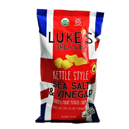 Luck's Organic Potato Chips With Sea Salt And Vinegar - In Avocado Oil Gluten Free