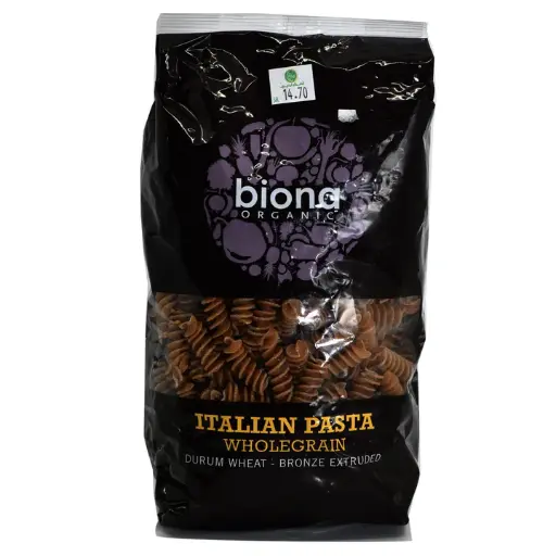 Biona Organic Whole Wheat Fusilli Pasta