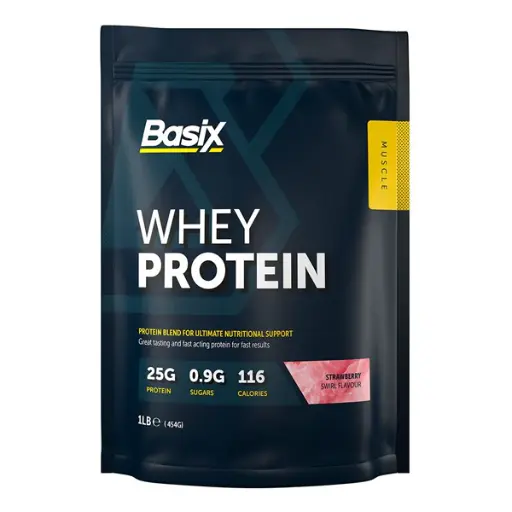 BASIX - WHEY PROTEIN 1LB STRAWBERRY