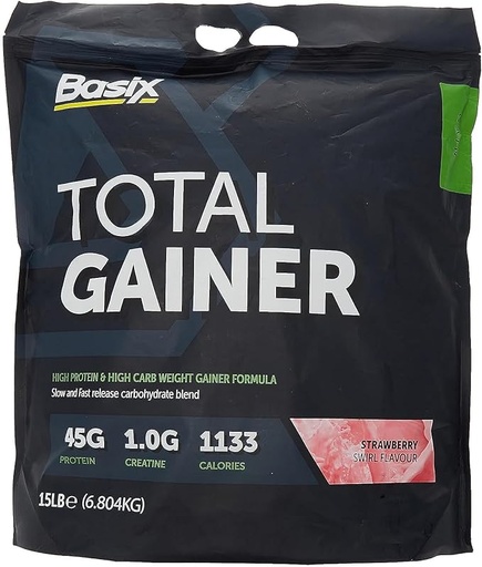 basix - total gainer - 15LB -Strawberry