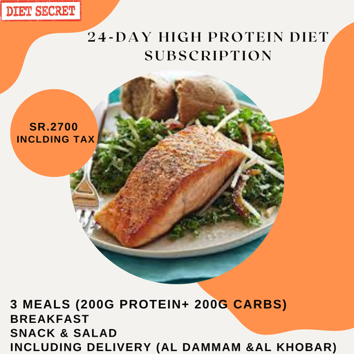 24-day high protein diet subscription (3 meals)