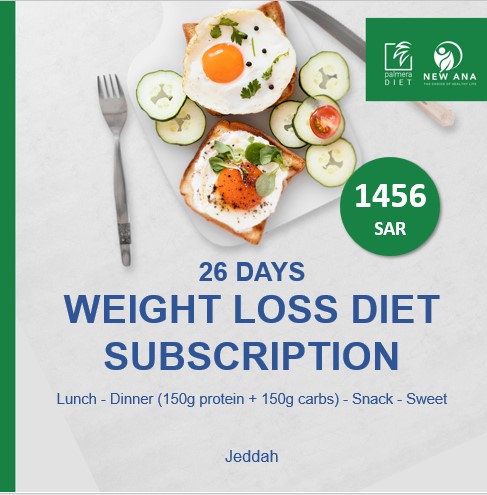 Weight loss diet subscription with two main meals for 26 days