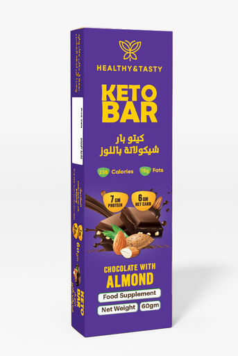 KETO BAR CHOCOLATE WITH ALMONDS 60 g