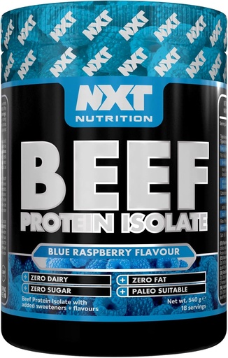 NXT NUTRITION - BEEF PROTEIN ISOLATE - 540G Blue Raspberry