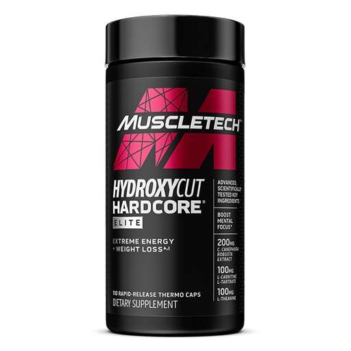 MT HYDROXYCUT HARDCORE ELITE 100 CAPS مصل تيك هيدروكسي كت حبوب التنحيف