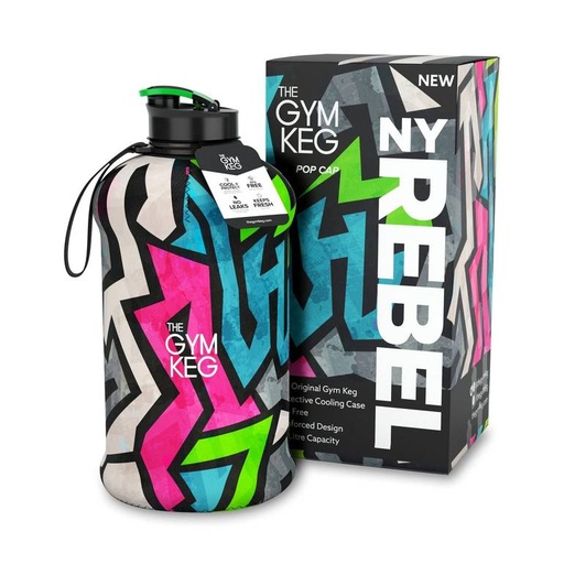 Large Sports Water Bottle 2.2L in Modern Colors from GymKeg
