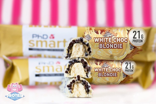 PHD سمارت بروتين بار عالي البروتين ، منخفض السكر ،White Choc Blondie